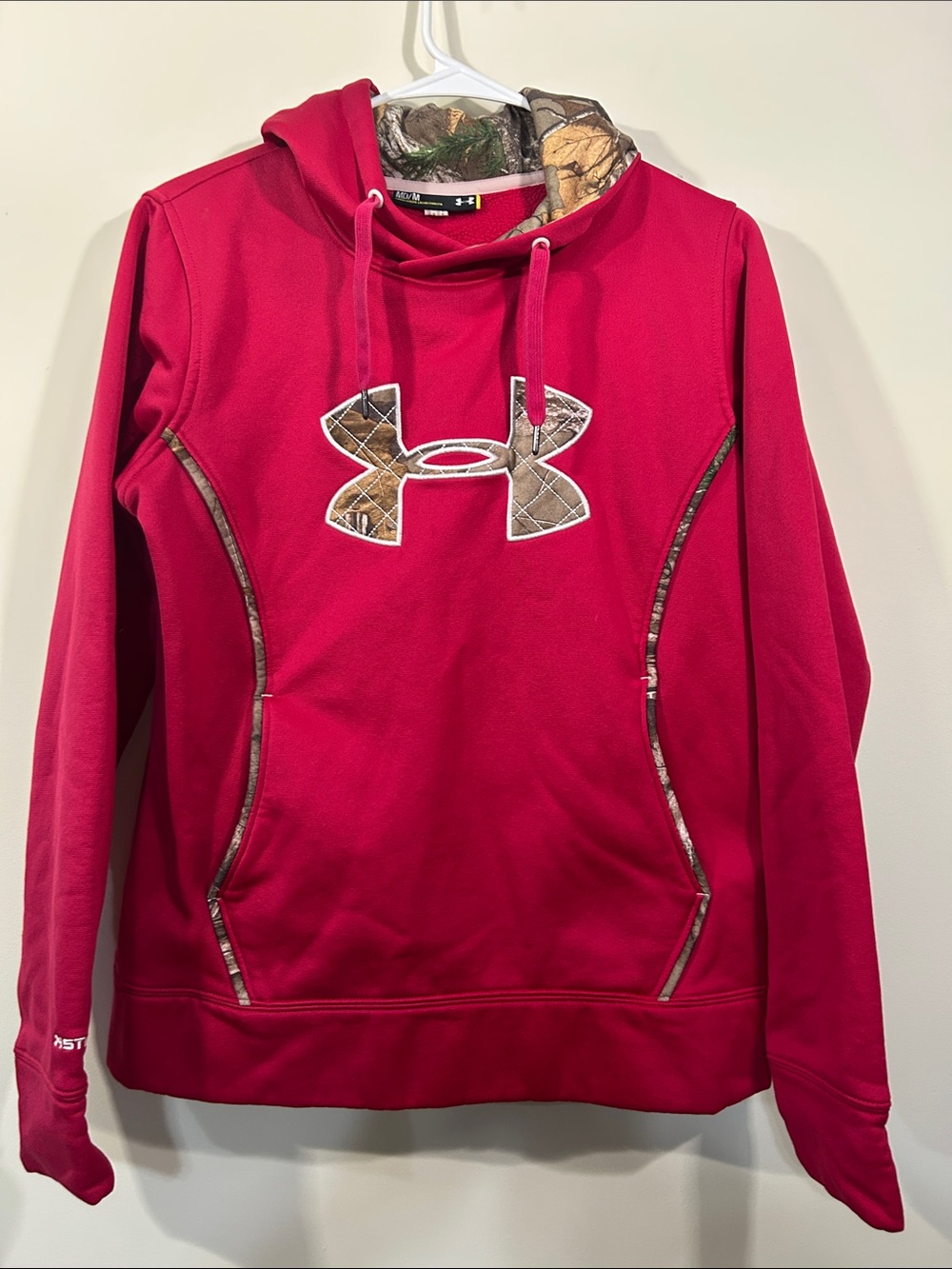 Under Armour Women's Pink Camo-Accent Hoodie